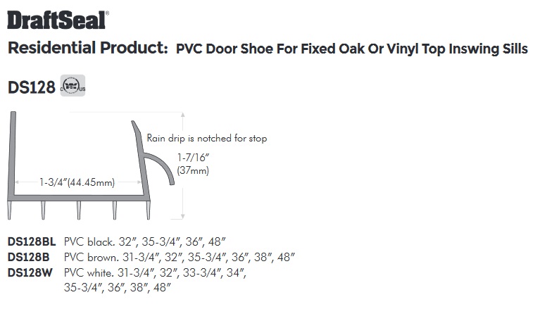 DraftSeal DS128 Shoe